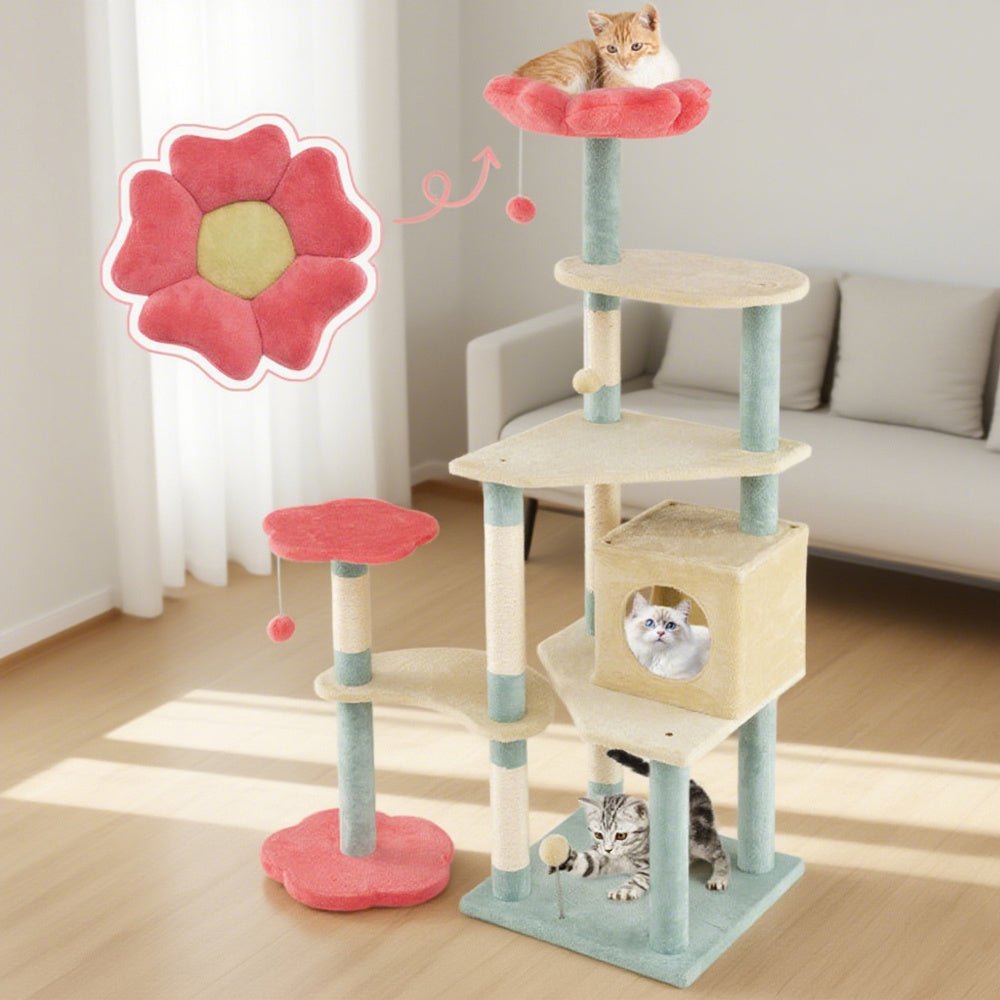Arbre à chat floral