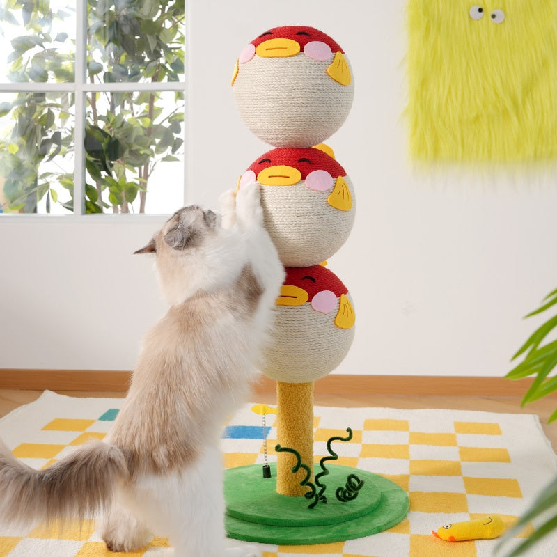 Griffoir pour chat en forme de poisson
