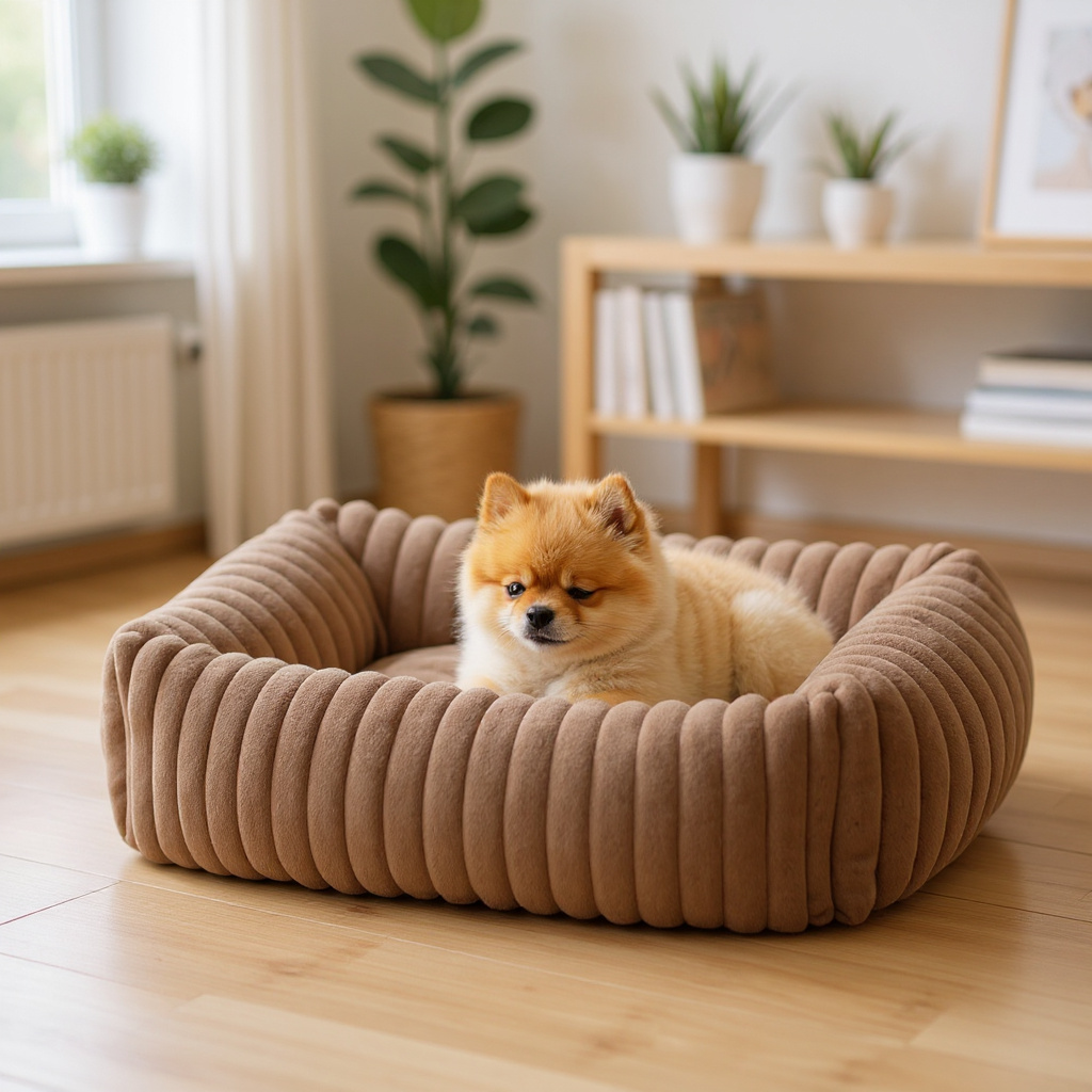 Panier en peluche
